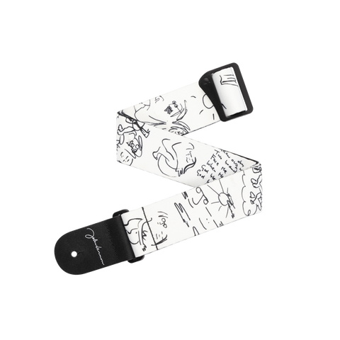 D'Addario Polyester Lennon Art Series Guitar Strap - John and Yoko