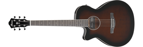 Ibanez AEG7LDVS Left Handed Acoustic Electric Guitar Dark Violin Sunburst