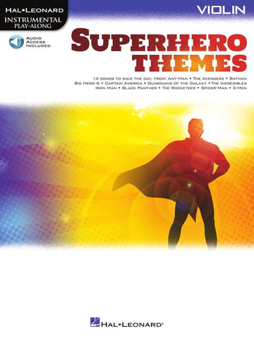Hal Leonard Instrumental Play-Along - Superhero Themes for Violin
