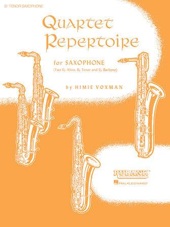 Quartet Repertoire for Saxophone, Full Score - Voxman