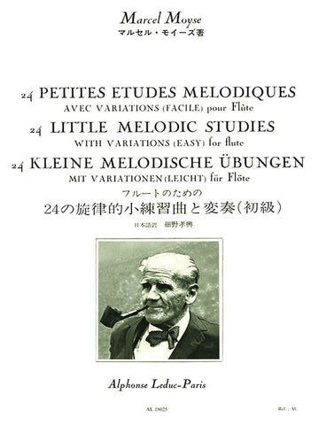 24 Petites Etudes Melodiques avec Variations pour Flute - Moyse