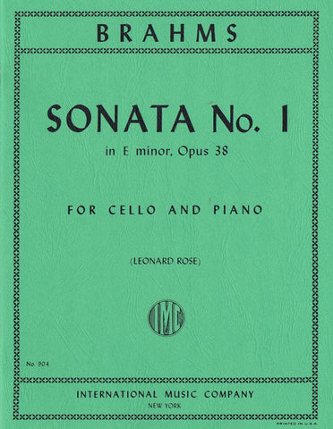 Sonata No. 1 in E Minor, Op. 38 for Cello & Piano - Brahms