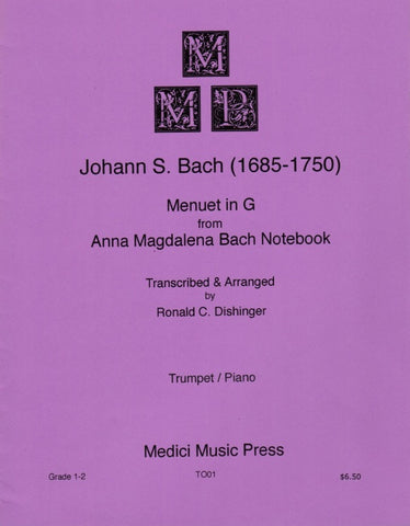 Menuet in G for Trumpet & Piano - Bach