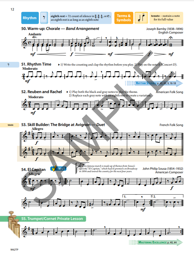 Tradition of Excellence Trumpet Book 2