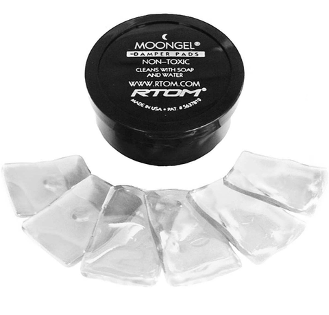 RTOM Moongel Clear Percussion Damper Pads, 6-Pack