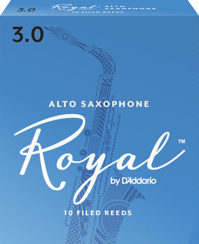 Rico Royal Alto Saxophone Reeds, 10-Pack