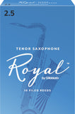 Rico Royal Tenor Saxophone Reeds, 10-Pack