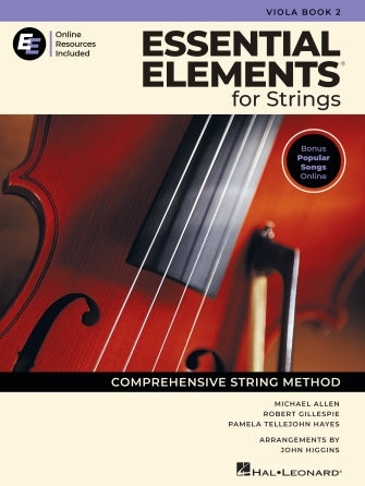 Essential Elements for Strings Revised Edition – Viola Book 2 with Online Resources