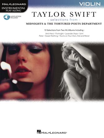 Hal Leonard Instrumental Play-Along - Taylor Swift Midnights & the Tortured Poets Department for Violin