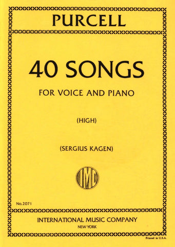 40 Songs for High Voice and Piano - Purcell