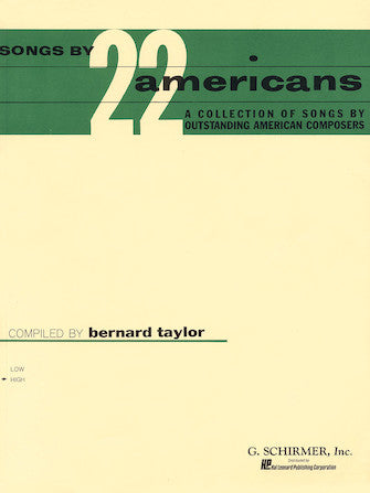 Songs by 22 Americans for High Voice
