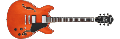 Ibanez AS73TTF Transparent Tangerine Flat Semi Hollow Electric Guitar