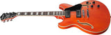 Ibanez AS73TTF Transparent Tangerine Flat Semi Hollow Electric Guitar