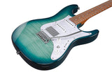 Ibanez AZ22S1FTXB Transparent Turquoise Burst Electric Guitar