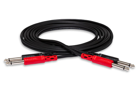 Hosa Stereo Interconnect Dual 1/4 in TS to Same