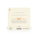 D'Addario Nickel-Plated Steel 5-String Medium Banjo Strings, 10-23