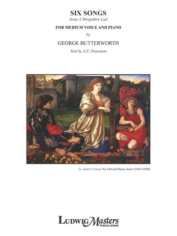 Six Songs from A Shropshire Lad for Medium High Voice and Piano - Butterworth
