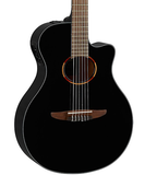 Yamaha NTX1BL Nylon String Thinline Acoustic-Electric Guitar Black