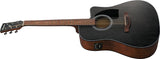 Ibanez PC54CEWKH Weathered Black Open Pore Top Acoustic Electric Guitar