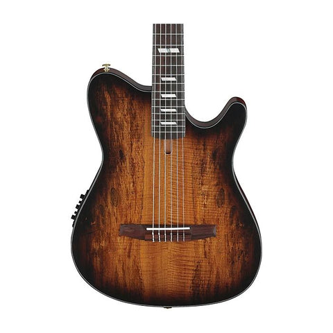 Ibanez FRH20 Thinline Nylon-string Acoustic-electric Guitar - Satin Natural
