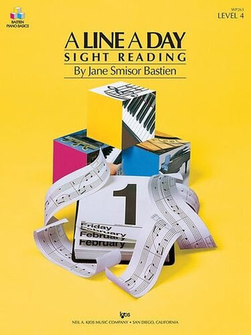 Bastien A Line a Day Sight Reading Level 4 Book