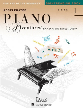 Accelerated Piano Adventures for the Older Beginner Level 1 Sightreading Book
