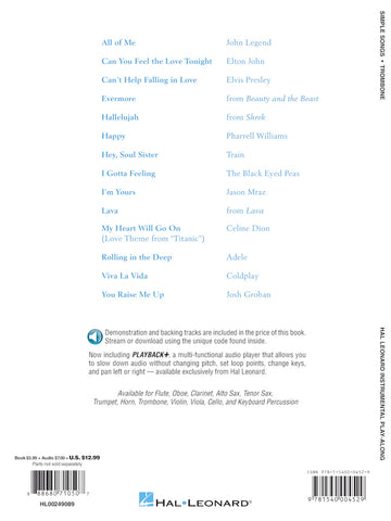 Hal Leonard Instrumental Play-Along - Simple Songs for Trombone – Brick &  Mortar Music