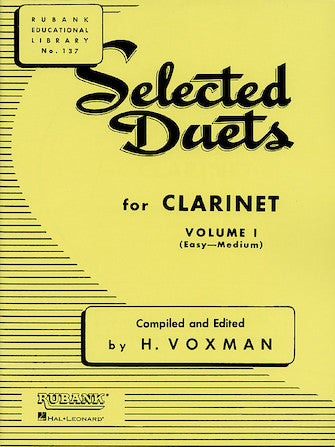 Selected Duets for Clarinet Volume 1
