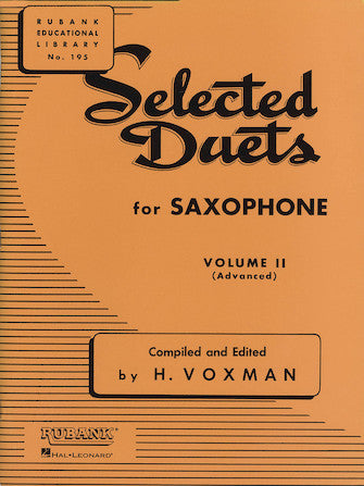 Selected Duets for Saxophone Volume 2