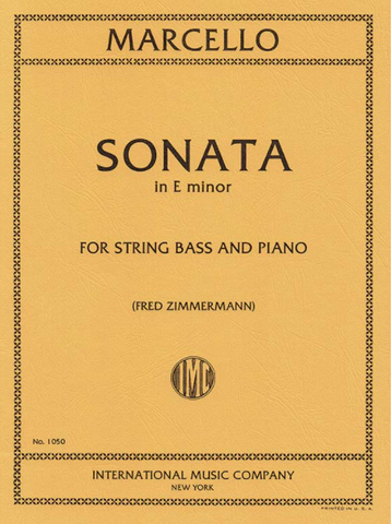Sonata in E Minor for String Bass and Piano - Marcello