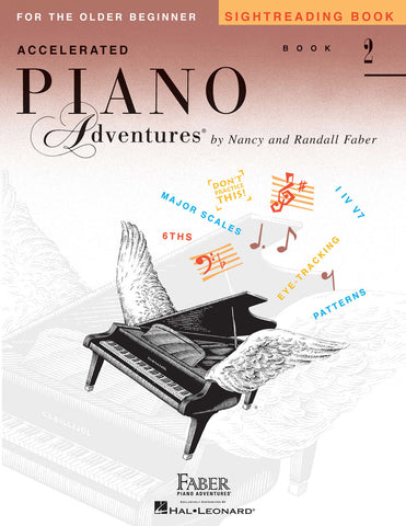 Accelerated Piano Adventures for the Older Beginner Level 2 Sightreading Book