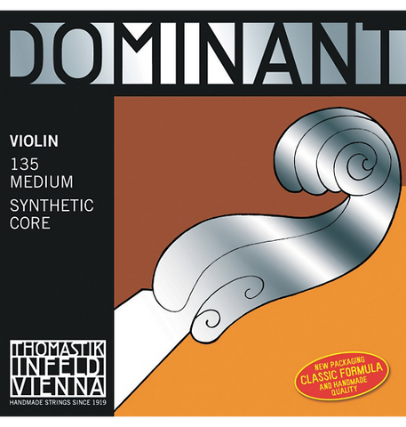 Thomastik Dominant Violin String Set, 4/4 Loop End, Medium Tension