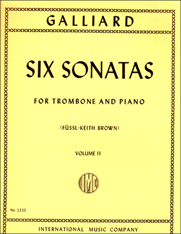 Six Sonatas Vol. 2 for Trombone & Piano - Galliard