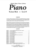 Alfred's Basic Piano Library: Technic Book 4