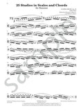25 Studies in Scales and Chords Op. 24 for Bassoon - Milde