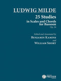 25 Studies in Scales and Chords Op. 24 for Bassoon - Milde