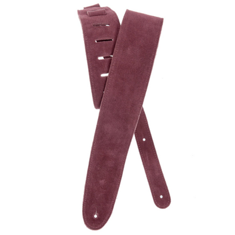 D'Addario Burgundy Suede Guitar Strap
