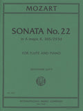 Sonata No 22 in A Major K 305/293d for Flute and Piano - Mozart