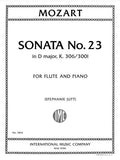 Sonata No. 23 in D Major, K. 306/300l for Flute & Piano - Mozart