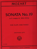 Sonata No. 19 in E Flat Major, K. 302/293b for Flute and Piano - Mozart