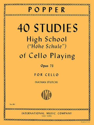 40 Etudes High School of Cello Playing - Popper
