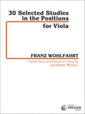 30 Selected Studies in the Positions for Viola - Wohlfahrt
