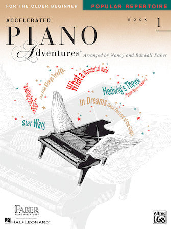 Accelerated Piano Adventures for the Older Beginner Level 1 Popular Repertoire Book