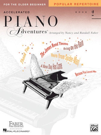 Accelerated Piano Adventures for the Older Beginner Level 2 Popular Repertoire Book