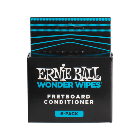 Ernie Ball Wonder Wipes Fretboard Conditioner, 6-Pack