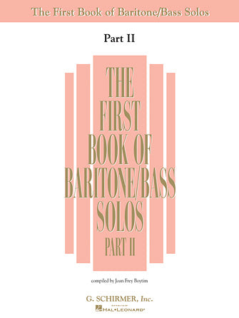 The First Book of Baritone/Bass Solos Part II