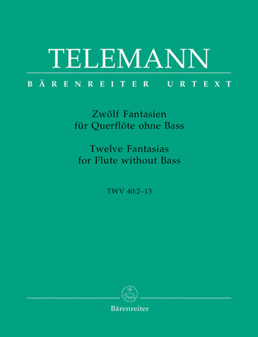 Twelve Fantasias for Flute without Bass TWV 40:2-13 - Telemann