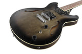 Ibanez Artcore AS53TKF Transparent Black Flat Hollow Body Electric Guitar