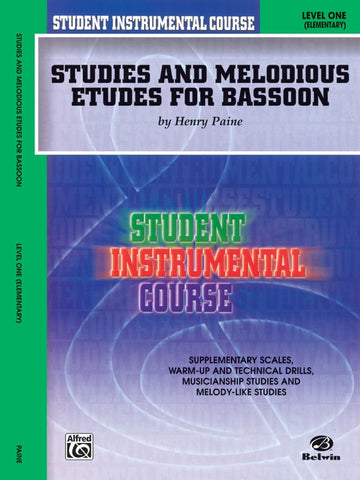 Student Instrumental Course: Studies and Melodious Etudes for Bassoon Book 1