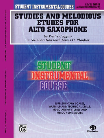 Student Instrumental Course: Studies and Melodious Etudes for Alto Saxophone Book 3